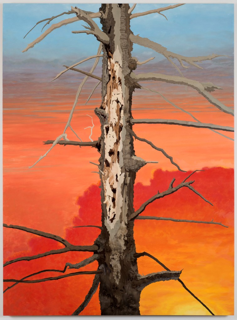 No Side to Fall In, 2015, marquetry hybrid, 79 x 59 inches