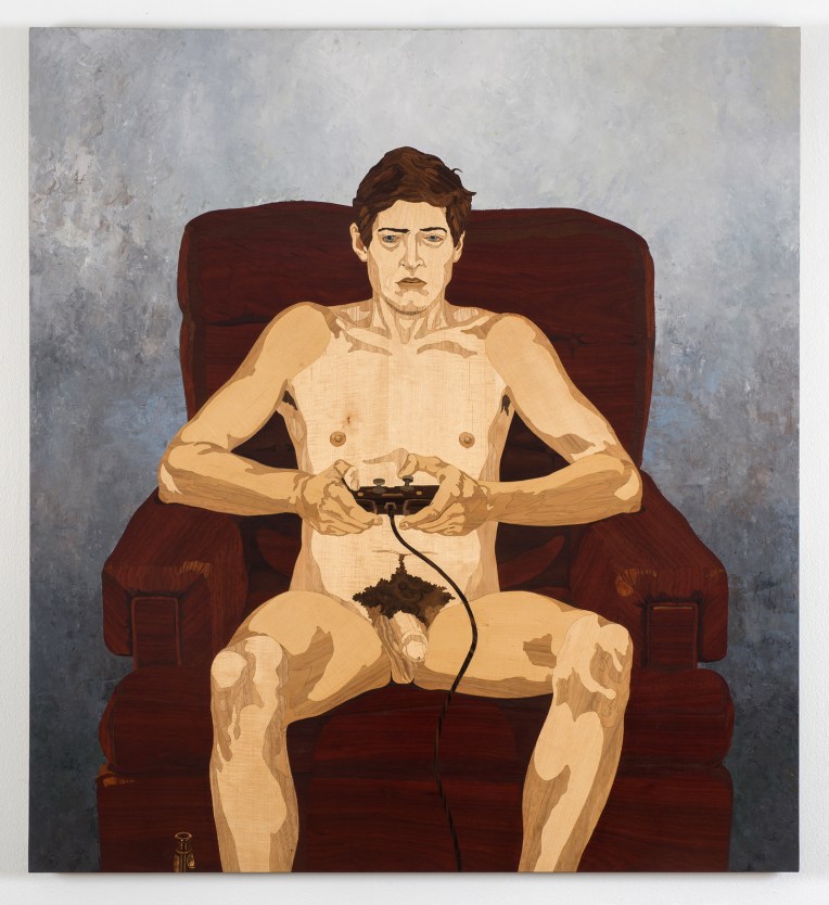 Play Station, 2009-15, marquetry hybrid, 52 x 47 inches
